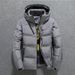 Winter Short Detachable Hat Youth Men's Outdoor Work Attire White Duck Down Jacket Casual Standing Collar_viptrois.com