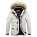 Men's Clothing new 2024 business men's cotton coat large size youth winter cotton coat fur collar hooded jacket_viptrois.com