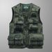 Men’s Camo Utility Vest – Lightweight Sleeveless Jacket With Multi-Pockets For Outdoor & Streetwear (M-6XL, Tactical Green & Khaki)_viptrois.com
