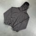 Men's Clothing Men's Ninja-Inspired Zip-Up Hoodie – 100% Cotton, High Neck & Distressed Panels, Dark Streetwear Oversized Fit (Washed Black/Gray)_viptrois.com