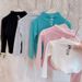 Kid's Clothing girls' bottoming shirts for babies, half high collar, solid color letters, internet celebrity T-shirt tops_viptrois.com