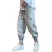 Men's Clothing Four Seasons Thickened Regular Sports Pants Men's Handsome Trendy Design Harem Pants Plus Velvet Casual Cuffed Sweatpants_viptrois.com