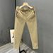 Men's Washed Pure Cotton Stretch Casual Trousers Spring Autumn Style Commuter Tapered Elastic Waist Straight Loose Fit_viptrois.com