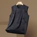 Men's Clothing Vest Summer Leisure Sports Breathable Round Neck Waistcoat New Sleeveless T Shirt Top Clothes Sweatshirt_viptrois.com