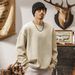 American Retro Heavyweight T-Shirt Long Sleeve Trendy Brand Air Layer Sweatshirt Men Spring Autumn Loose Knitwear Jacket_viptrois.com