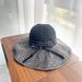 2024 New Striped Splicing Summer UV Resistant Outdoor Fashion Women's Sun Hat_viptrois.com