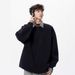Retro Hong Kong Style American Fake Two-piece Sweater Polo Shirt Men's Spring And Autumn Loose Casual Plaid Lapel Long-sleeved Top_viptrois.com