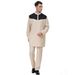 Modest Abaya Men's Robe Men’s Traditional Ethnic Tunic Set – Polyester Blend Two-Tone Cultural Outfit For Everyday Wear_viptrois.com