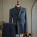 Men's Clothing Striped Suit Business Suit Striped Suit Set Business Formal Wear Groom Wedding Suit Blazer Slim Fit Tuxedo With Vest Options_viptrois.com