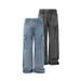 Men's Clothing Workwear Straight Jeans Men's Spring Loose Casual Long Pants Korean Style Trendy Wide Leg Pants_viptrois.com