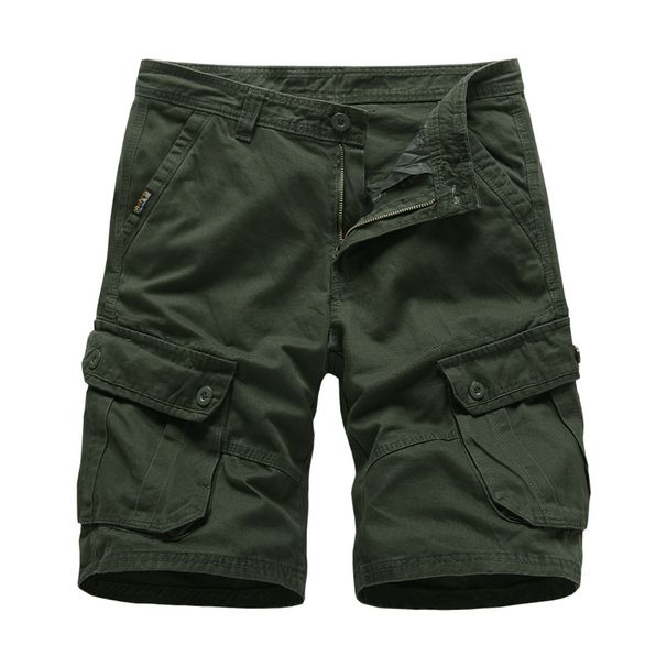 Men's Cropped Trousers Men's Beach Pants Shorts Men's Pure Cotton Work Shorts_viptrois.com