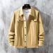 Men's Clothing Spring And Autumn Casual Fashion Brand White Denim Jacket Men's Tops Korean Style Trendy Casual Workwear Denim Jacket Men_viptrois.com