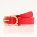 women's belt, simple and versatile double D alloy pin buckle imitation leather jeans belt _viptrois.com