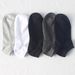 Plus-size boat socks men's summer thin solid color socks wicking cotton socks and ankle socks_viptrois.com