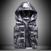 Family Matching Puffer Vests – Shiny Stand Collar Winter Vests For Men & Kids | Trendy Streetwear With Thermal Lining (S-XXXXL)_viptrois.com