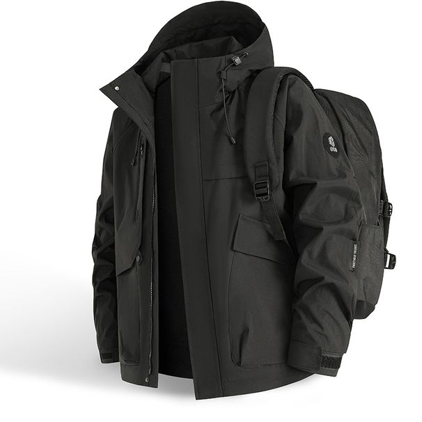 Men's Clothing Jacket Men's Mountaineering Clothing 2025 New Men's Workwear Spring And Autumn Windproof Waterproof Trendy Jacket Men's Clothing_viptrois.com