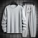 "Men's Trendy Waffle-Knit Sweatsuit Set Relaxed Fit (15 Color Combos) – 100% Polyester M-3XL"_viptrois.com