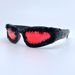 Personalized Punk Fashion Cat Eye Sports Sunglasses Holiday Party Drop Glue Goggles Street Fashion Glasses_viptrois.com