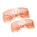 Parent-Child Square Sunglasses Set - Oversized UV400 Matching Shades For Mom & Daughter (Trendy European Style)_viptrois.com