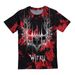 Men's Clothing Fashion Tie Dye Wings Print T Shirt Street Short Sleeved Cotton T Shirt Tops_viptrois.com