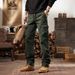 Men's Clothing Retro Casual Pants American Vintage Cargo Pants – Outdoor Utility Trousers With Multi-Pockets & Tapered Cuff (4 Colors, 29-40 Sizes)_viptrois.com