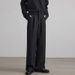 Men's Clothing Trendy Pleated Black Trousers For Men And Women, High End And Versatile Loose Drape Casual Trousers_viptrois.com