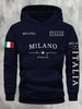 MILANO Letter Men Hoodies American Flag Hoodie Fur-liner Fleece Hoody Man Casual Spring Autumn Clothing_viptrois.com