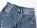 Man's clothing Fashion brand highlighted letters front and back printed casual solid color jeans for men and women_viptrois.com