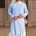 Men's Clothing Button Cotton And Linen Shirt Muslim Robe_viptrois.com