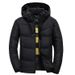Men's Winter Jacket With Hood, Lightweight Warm Puffer Coat, Water-Resistant Outdoor Windbreaker For Casual & Sports_viptrois.com