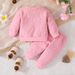 Mother & Kids European And American New Baby Round Neck Long-sleeved Top + Two Pieces Of Letter Printed Trousers 2023 Spring And Autumn Casual Suit_viptrois.com