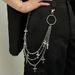 Oversize Punk Chains - Unisex Hip Hop Waist Jewelry With Lock Detail, Streetwear Accessories For Pants_viptrois.com