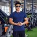 Muscle Fitness Exercise Cotton Short Sleeve Basketball Running Training Solona Elastic Sports T-shirt Men's_viptrois.com
