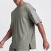 Men's Oversized Cotton T-Shirt Summer Casual Loose Fit Round Neck Short Sleeve Split Hem Tee For Gym Running Workout_viptrois.com