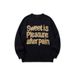Vintage Letter Jacquard Sweater – Retro Unisex Pullover For Men & Women (Black, S/M/L/XL_viptrois.com