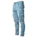 Men's Clothing Jeans, Casual Pants For Teenagers, Side Pockets, Slim Fit, Tight Fitting Men's Jeans._viptrois.com