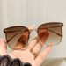 Women's Glasses Internet celebrity temperament sunglasses, large square frame, slim and fashionable, UV protection sunglasses_viptrois.com