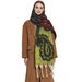 Unisex Thick fringed shawl with cashew flower jacquard scarf_viptrois.com