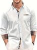 Men's Clothing Foreign Trade Independent Station European And American Plaid Shirt Spring And Autumn Men's Casual Vacation Pocket Patch Tops_viptrois.com