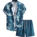 Men's Clothing 3D Printed Short Sleeved Shirt Suit Summer Casual Loose Sets_viptrois.com