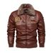 Men's Clothing Leather Jacket New Men's Pu Leather Jacket Motorcycle Suit Fleece Leather Jacket Men's Jacket Men's_viptrois.com