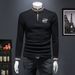 European Station Winter New Men's Fleece-Lined Thickened Youth Half-Turtle Neck Slim Fit Base Shirt Warm Top Trendy_viptrois.com