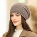 2022 Autumn/Winter New Knitted Children's Warmth and Cold Protection Headband Stacked Woolen Rabbit Hair Hat_viptrois.com