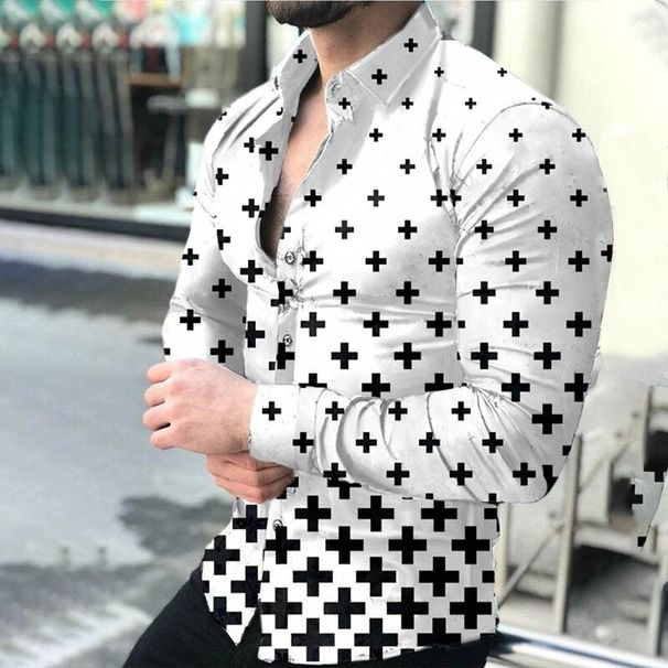 Loom 2021 Cross-Border European And American Spring Summer New POLO Shirt 3D Printed Men's T-Shirt Top_viptrois.com