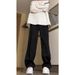 2024 New Loose Casual Pants Men's Korean Version Trendy Versatile Pants Summer Thin Pendant Wide-leg Mopping Trousers_viptrois.com