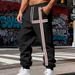 Men's Heavyweight Fleece-Lined Joggers – Winter-Ready Polyester Cargo Pants With Brushed Thermal Lining (Army Green/Charcoal/Navy, S-Xxxl)_viptrois.com