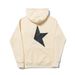 Trendy Brand New High Street Pentagram Print Long-sleeved Sweater Couple Hooded Shoulder Sweater_viptrois.com