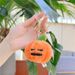 Halloween Pumpkin Keychain Plush Toy - Cute Backpack Charm, Ghost & Jack-O-Lantern Accessory (9-12cm, Ultra-Soft Short Plush, PP Cotton Filled)_viptrois.com