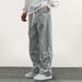Casual Pants Men's Summer Thin Loose Straight New Wide-leg Sweatpants Summer Ice Silk_viptrois.com