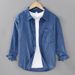 Autumn Pure Cotton Retro Corduroy Long Sleeved Shirt, Men's Trendy Versatile Casual Shirt, Men's Jacket_viptrois.com